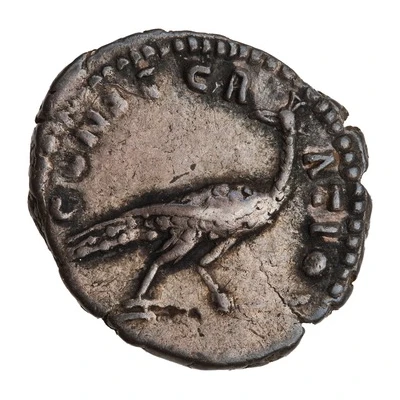 Denarius - Faustina the Elder CONSECRATIO back