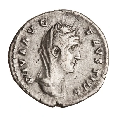 Denarius - Faustina the Elder CONSECRATIO front