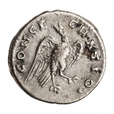 Denarius - Faustina the Elder CONSECRATIO back
