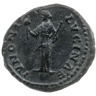 Denarius - Faustina the Elder IVNONI LVCINAE; Juno back