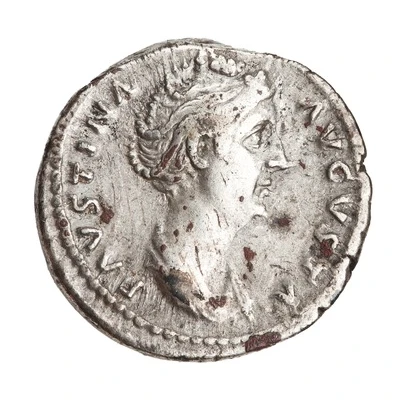 Denarius - Faustina the Elder IVNONI REGINAE; Juno front