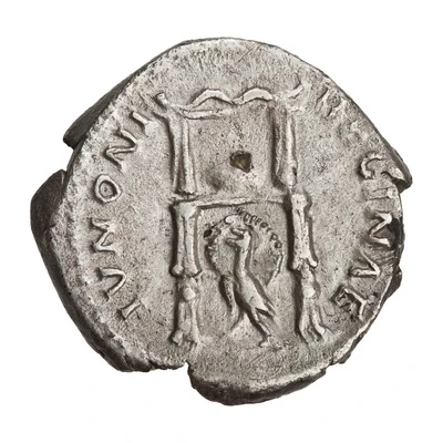 Denarius - Faustina the Elder IVNONI REGINAE back
