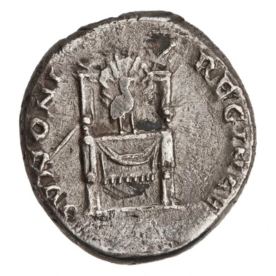 Denarius - Faustina the Elder IVNONI REGINAE back