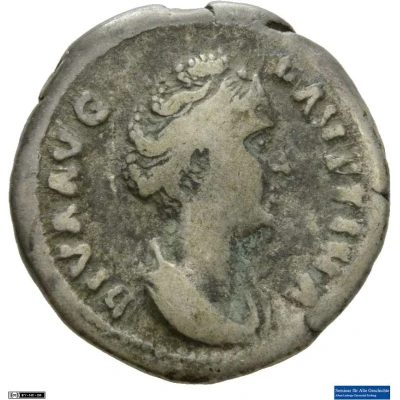 Denarius - Faustina the Elder PIETAS AVG; Pietas front