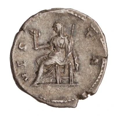 Denarius - Faustina the Elder VESTA; Vesta back