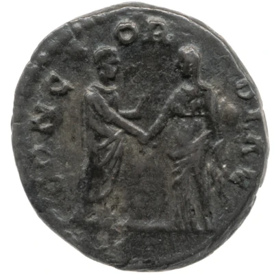 Denarius - Faustina the Elder and Antoninus Pius CONCORDIAE back