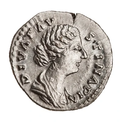 Denarius - Faustina the Younger AETERNITAS; Aeternitas front