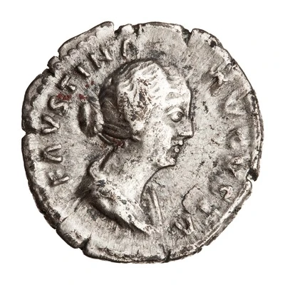 Denarius - Faustina the Younger AVGVSTI PII FIL; Concordia front