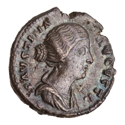 Denarius - Faustina the Younger AVGVSTI PII FIL; Spes front