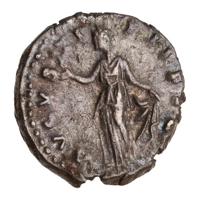 Denarius - Faustina the Younger AVGVSTI PII FIL; Spes back