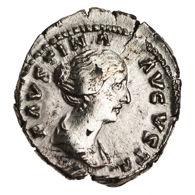 Denarius - Faustina the Younger AVGVSTI PII FIL; Venus and Victory front