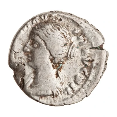Denarius - Faustina the Younger CONCORDIA; Concordia front