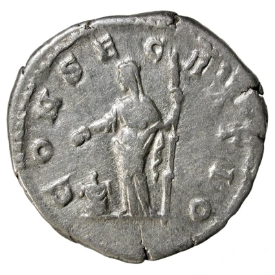 Denarius - Faustina the Younger CONSECRATIO; Pietas back