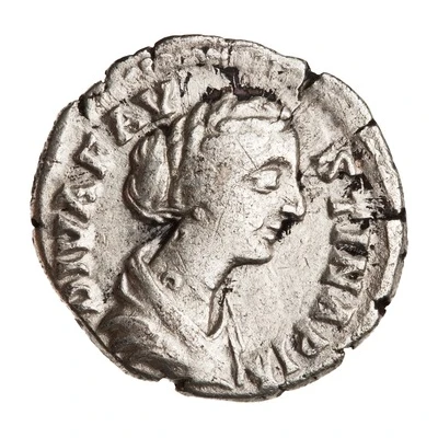 Denarius - Faustina the Younger CONSECRATIO front