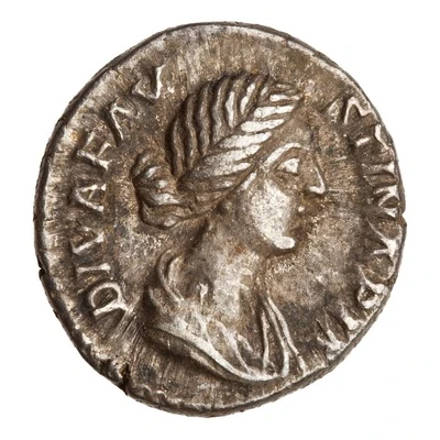 Denarius - Faustina the Younger CONSECRATIO front