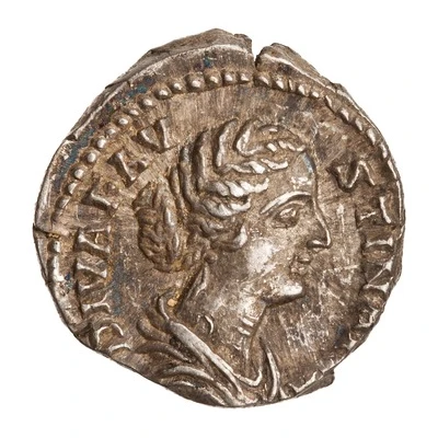 Denarius - Faustina the Younger CONSECRATIO front