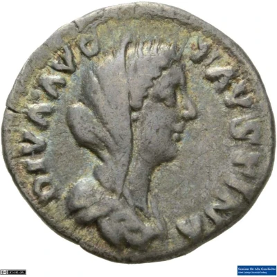 Denarius - Faustina the Younger CONSECRATIO front