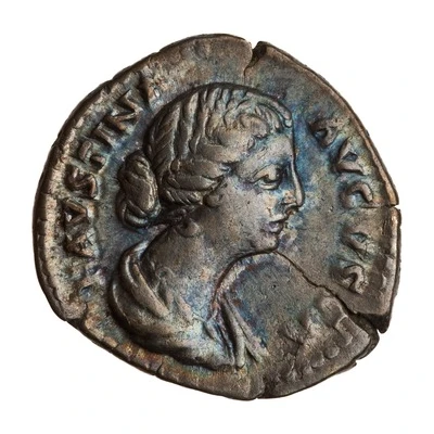 Denarius - Faustina the Younger FORTVNAE MVLIEBRI; Fortuna front