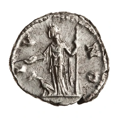 Denarius - Faustina the Younger IVNO; Juno back