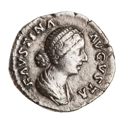 Denarius - Faustina the Younger IVNONI REGINAE; Juno front