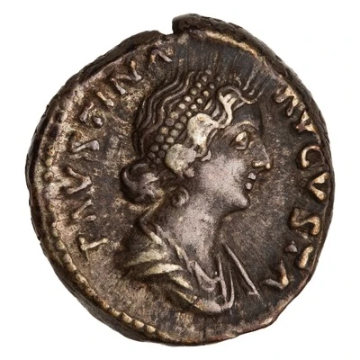 Denarius - Faustina the Younger IVNONI REGINAE; Juno front