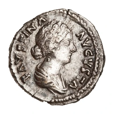 Denarius - Faustina the Younger IVNONI REGINAE; Juno front