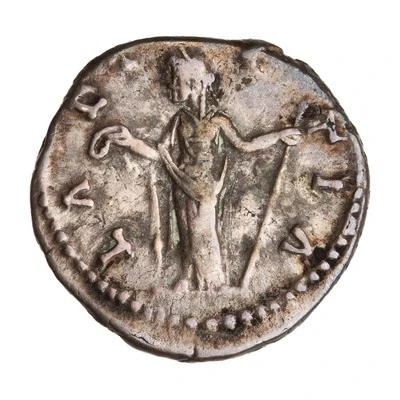 Denarius - Faustina the Younger LAETITIA; Laetitia back