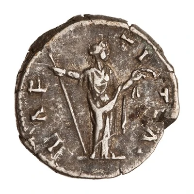 Denarius - Faustina the Younger LAETITIA; Laetitia back