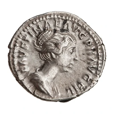 Denarius - Faustina the Younger PVDICITIA; Pudicitia front