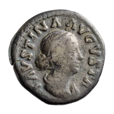 Denarius - Faustina the Younger SALVS; Salus front