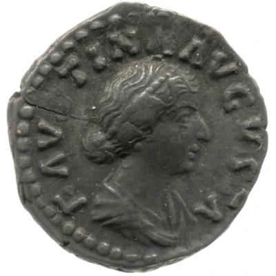 Denarius - Faustina the Younger SALVS; Salus front