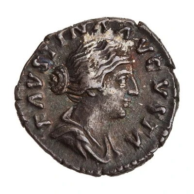 Denarius - Faustina the Younger TEMPOR FELIC front