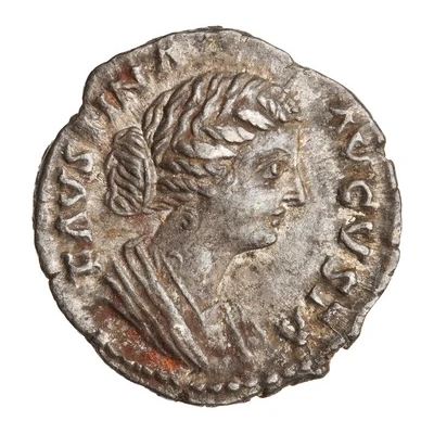 Denarius - Faustina the Younger VENVS FELIX; Venus and Victory front