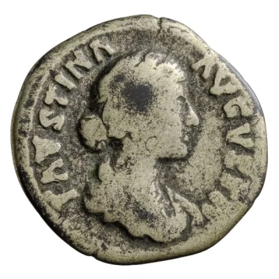 Denarius - Faustina the Younger VENVS GENETRIX; Venus, Victory, and Dioscuri front