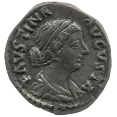 Denarius - Faustina the Younger VENVS GENETRIX; Venus and Victory front