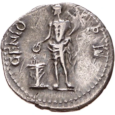 Denarius GENIO P R; Jupiter and Genius back