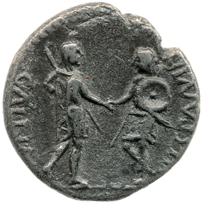 Denarius - Galba GALLIA HISPANIA; Gallia and Hispania back