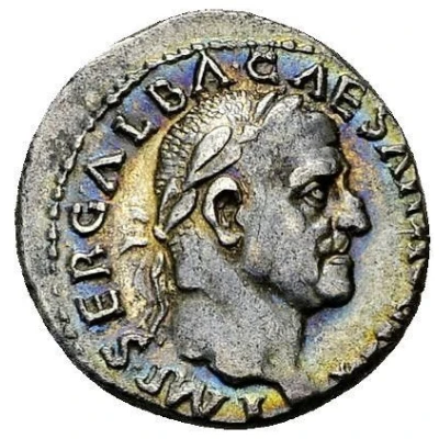 Denarius - Galba HISPANIA; Hispania front