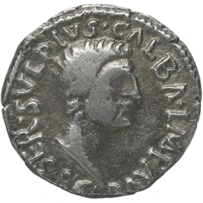 Denarius - Galba HISPANIA S C; Hispania front