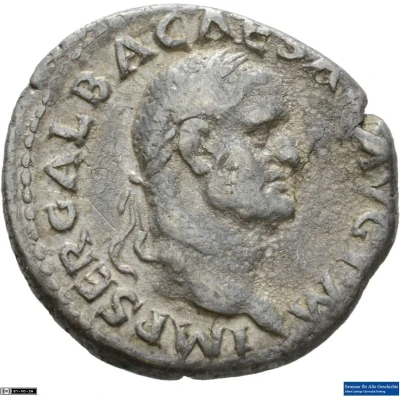 Denarius - Galba IMP; Gallia front