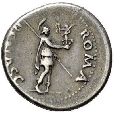 Denarius - Galba ROMA RENASC; Roma and Victory back