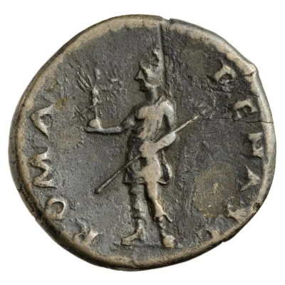 Denarius - Galba ROMA RENASC; Roma and Victory back