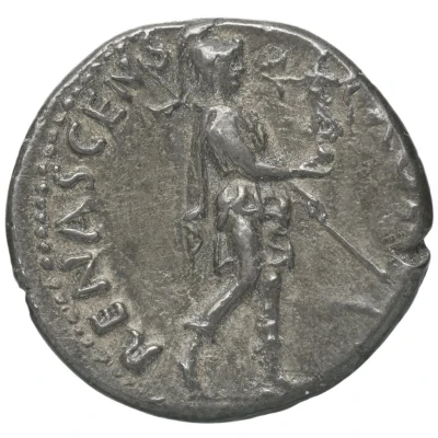 Denarius - Galba ROMA RENASCENS; Roma and Victory back