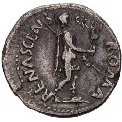 Denarius - Galba ROMA RENASCENS; Roma and Victory back
