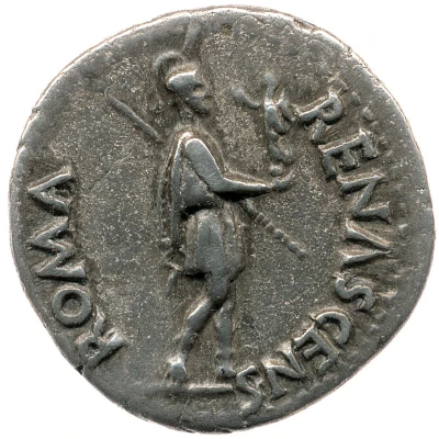 Denarius - Galba ROMA RENASCENS; Roma and Victory back
