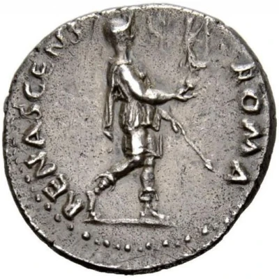 Denarius - Galba ROMA RENASCENS; Roma and Victory back