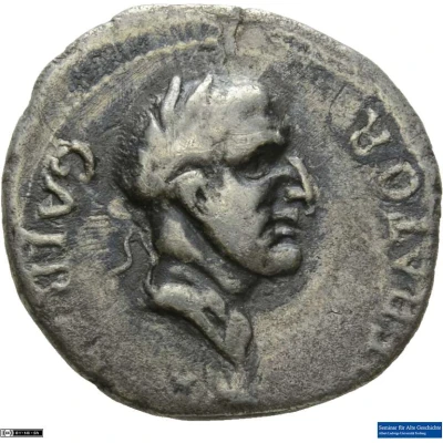 Denarius - Galba ROMA RENASCENS; Roma and Victory front