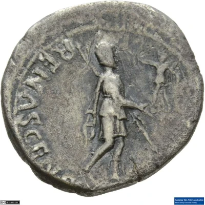 Denarius - Galba ROMA RENASCENS; Roma and Victory back