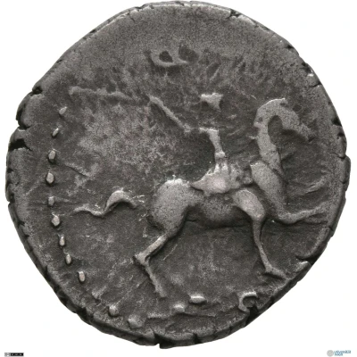 Denarius - Galba ROMA RENASCENS; Roma and Victory front