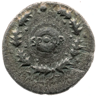Denarius - Galba S P Q R back